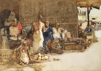 Un Stand de Café au Caire, 1881